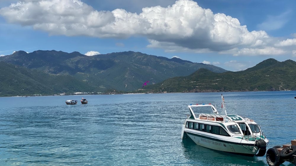 The journey from downtown Nha Trang to Hon Tam Island offers a scenic coastal view in just a few minutes by boat